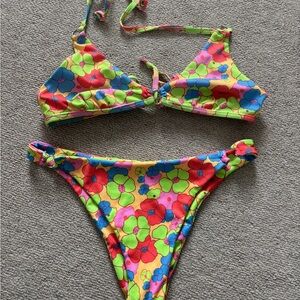 Vibrant Floral Bikini Set